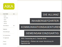 Tablet Screenshot of aika.de