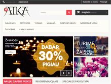 Tablet Screenshot of aika.lt